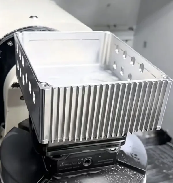 Complex CNC machined housing with multi-face features