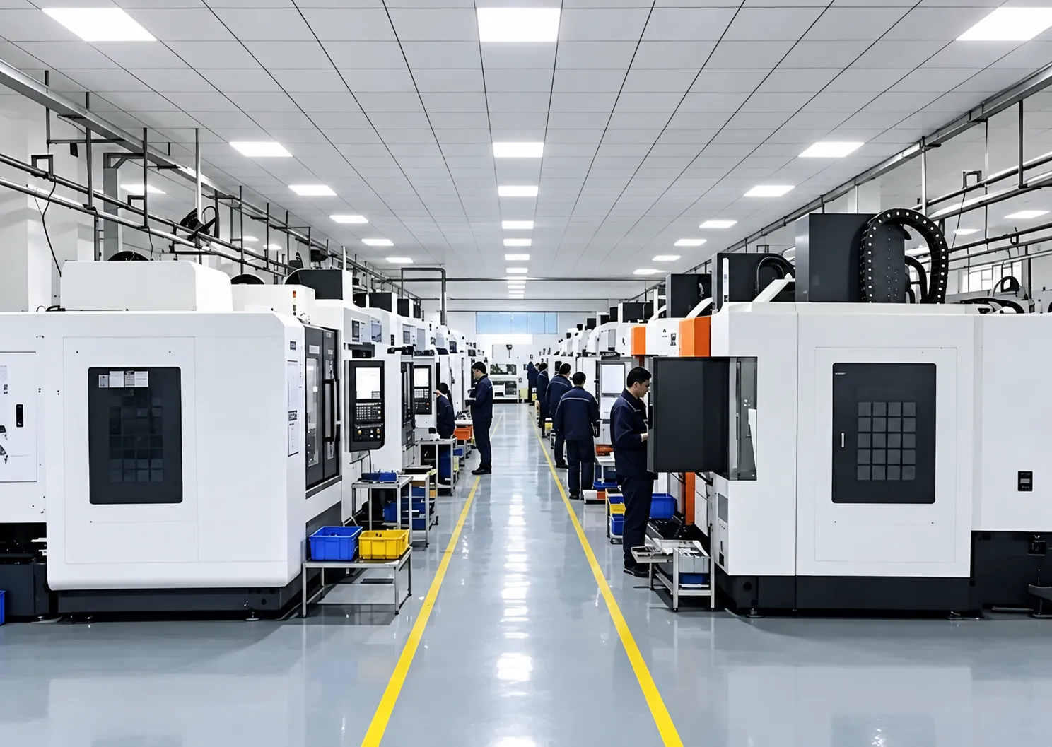 CNC machining workshop supporting engineering and DFM review at YCS