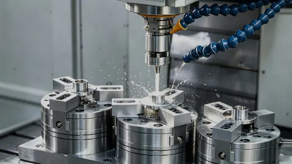 CNC milling process for a custom machined metal component