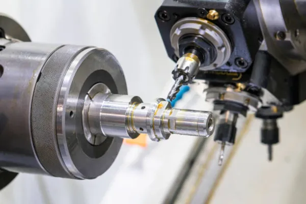 CNC turning process for shafts and rotational components