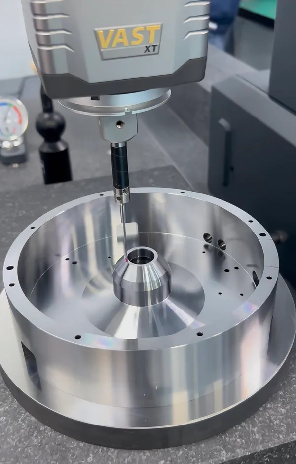 CMM dimensional inspection for a repeat-production CNC machined component